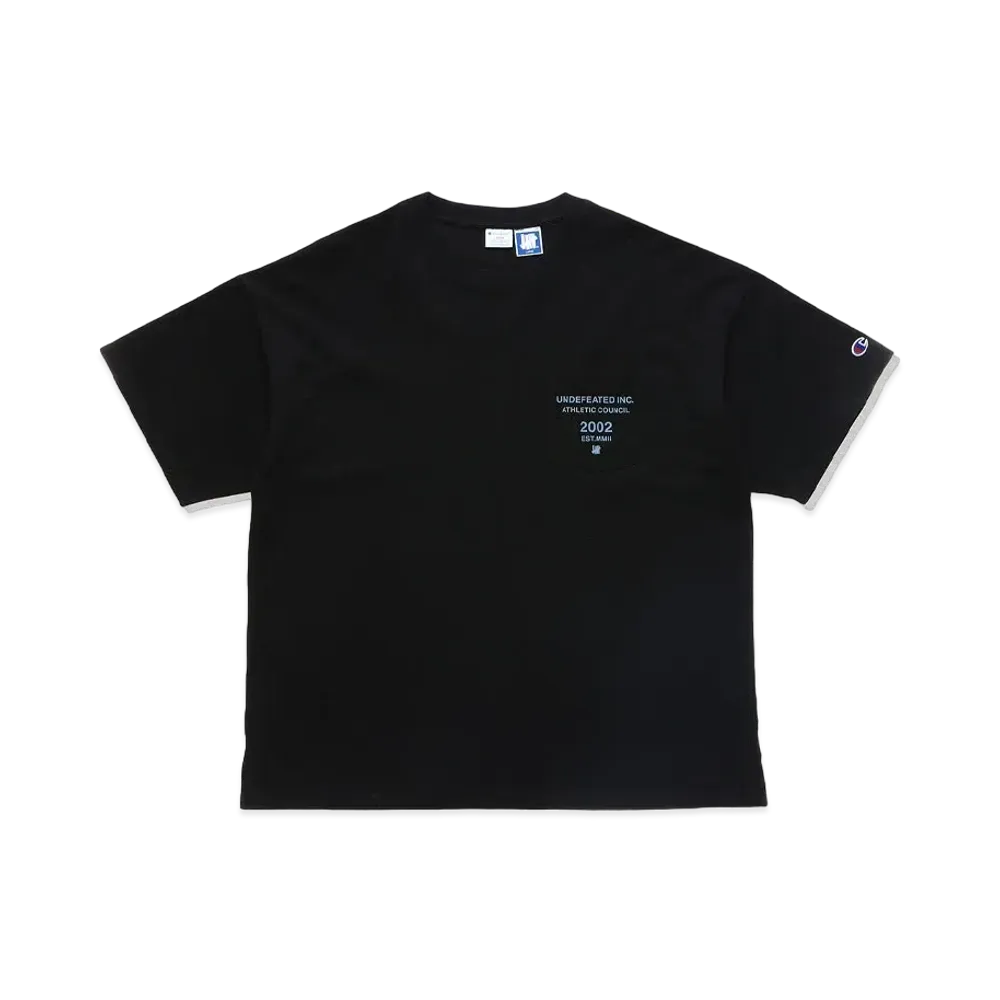 UNDEFEATED CHAMPION ATHLETIC COUNCIL LOOSE S/S TEE - C8-T325 "Black"