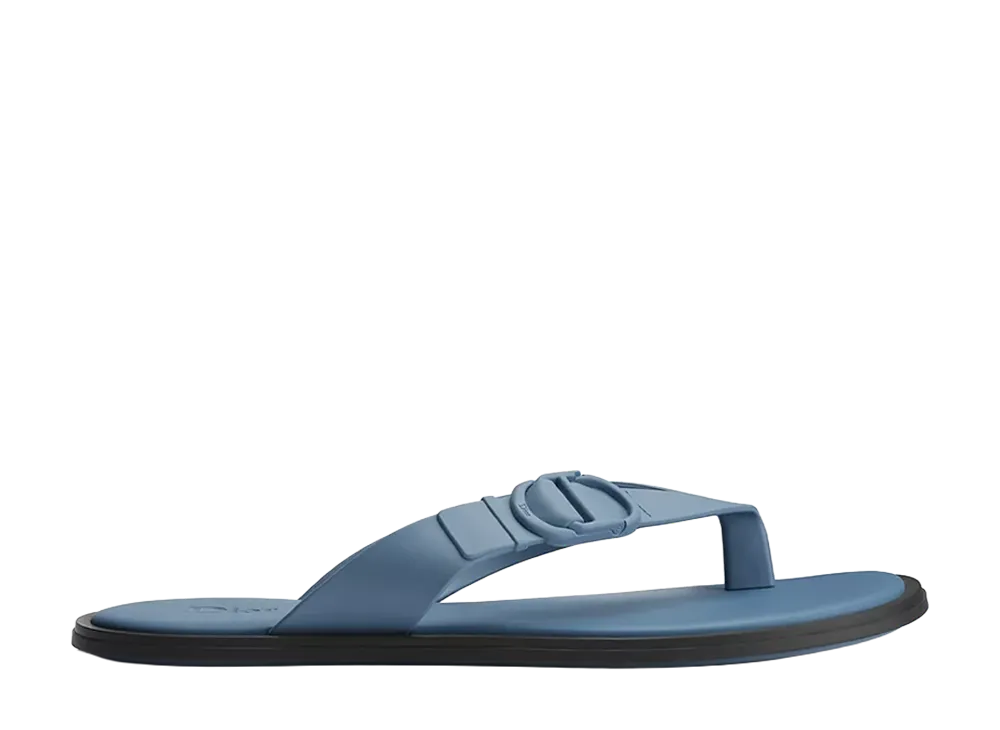 Dior Rivage Thong Sandal Rubber "Light Blue"