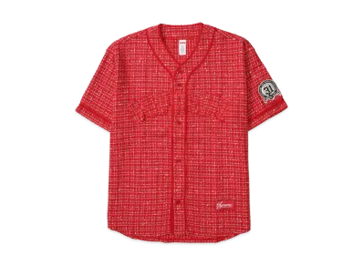 Supreme Boucle Baseball Jersey "Red"