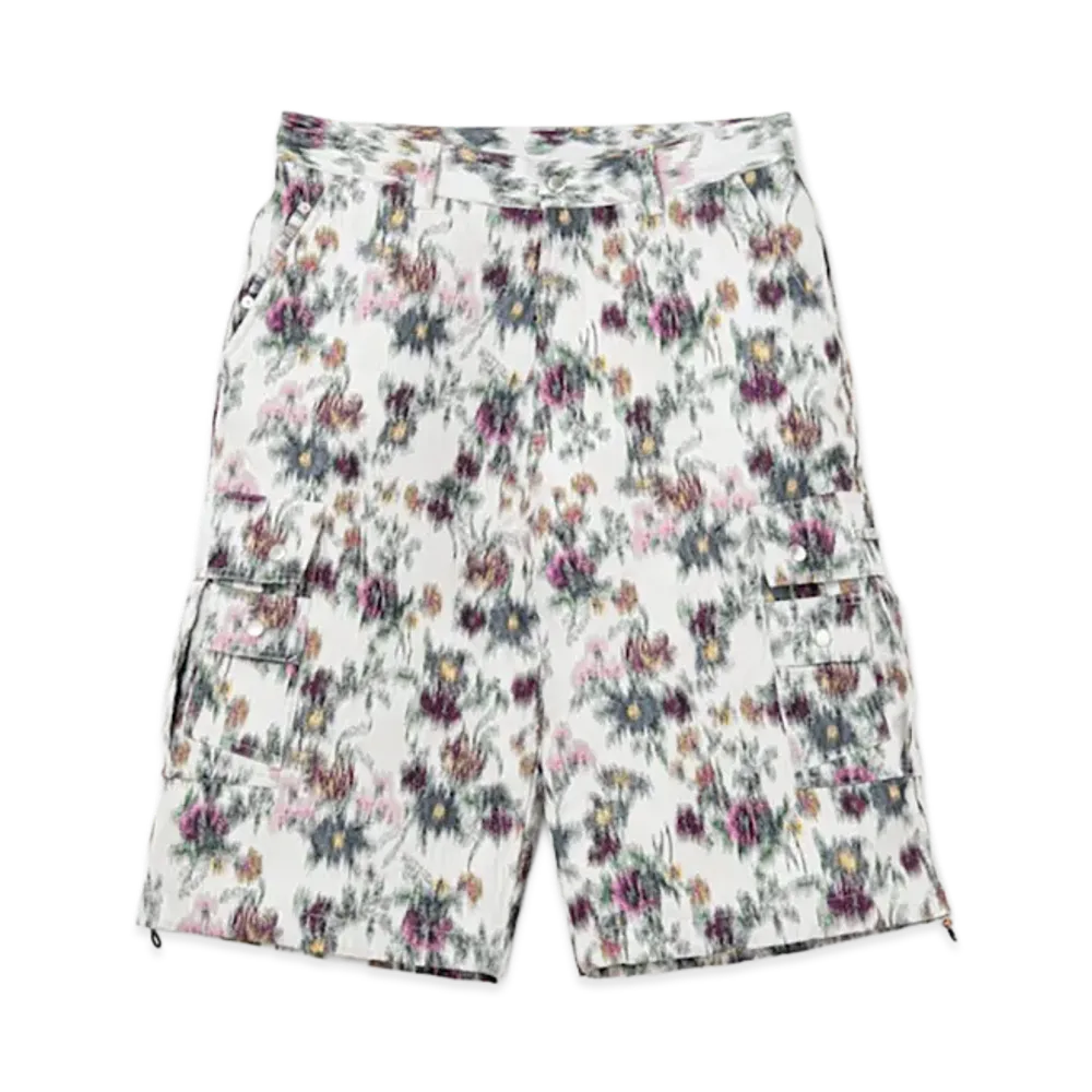TTTMSW Flower Jacquard Half Pants "White"