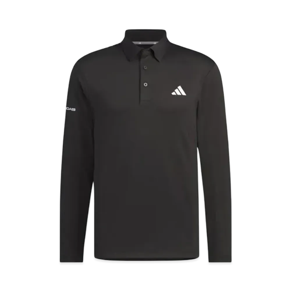 adidas Bos Motif Stretch Long Sleeve Button Down Shirt "Black"
