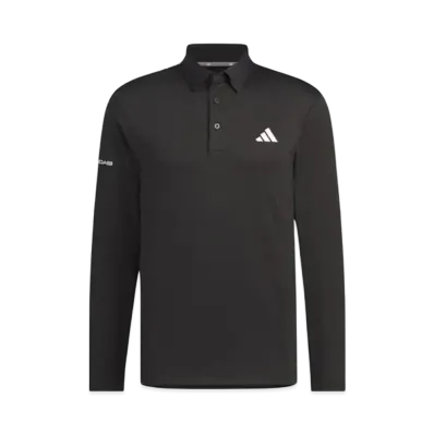 adidas Bos Motif Stretch Long Sleeve Button Down Shirt "Black"