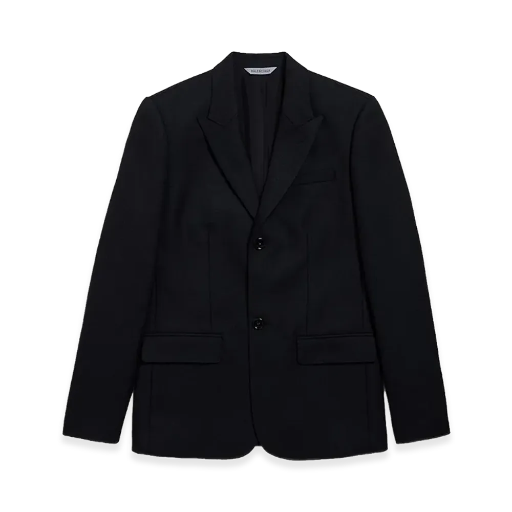BALENCIAGA Single-Breasted Slim Fit Jacket "Black"