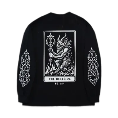 THUG CLUB x CREED MOTORCYCLES Hellside Long Sleeve "Black"