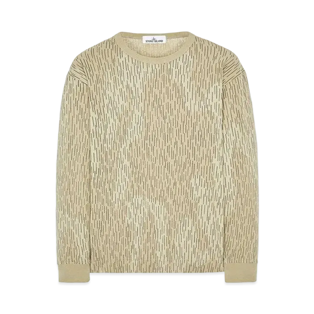 Stone Island 205E4 COTTON JERSEY 'RAIN CAMO' PRINT "Ibory"