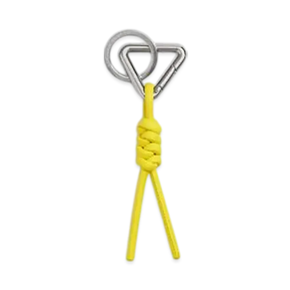 Bottega Veneta Triangle Key Ring "Daffodil"