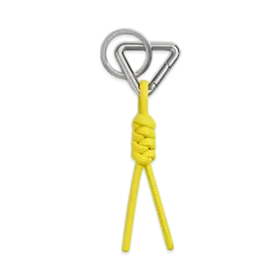 Bottega Veneta Triangle Key Ring "Daffodil"