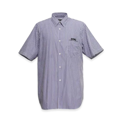 COMME des GARCONS CDG Classic Shirt with Short Sleeve "Blue Stripe"