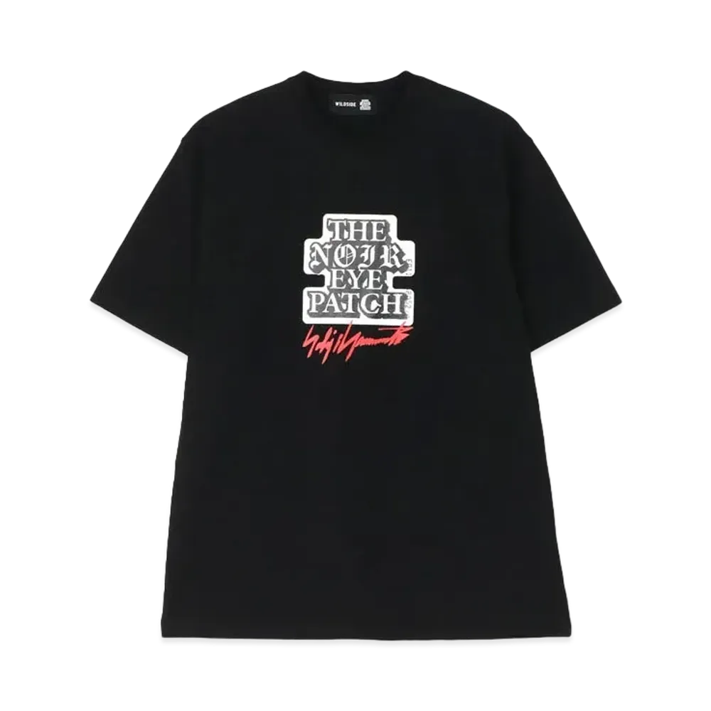 BlackEyePatch WILDSIDE YOHJI YAMAMOTO "NOIR EYE PATCH" Short Sleeve T-shirt "Black"