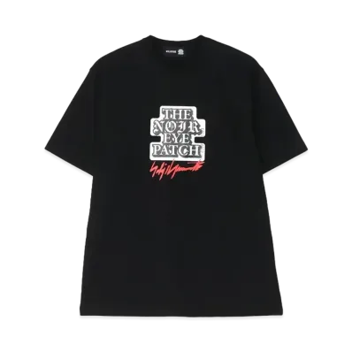 BlackEyePatch WILDSIDE YOHJI YAMAMOTO "NOIR EYE PATCH" Short Sleeve T-shirt "Black"