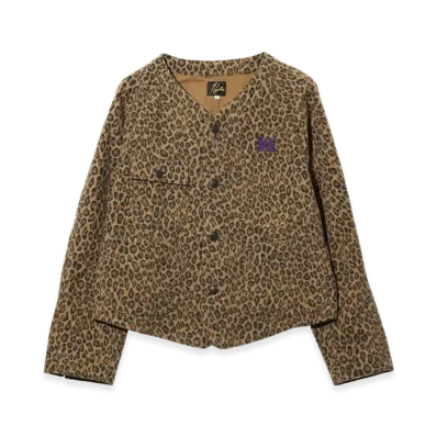 NEEDLES Short Coverall Brushed Satin "Leopard"
