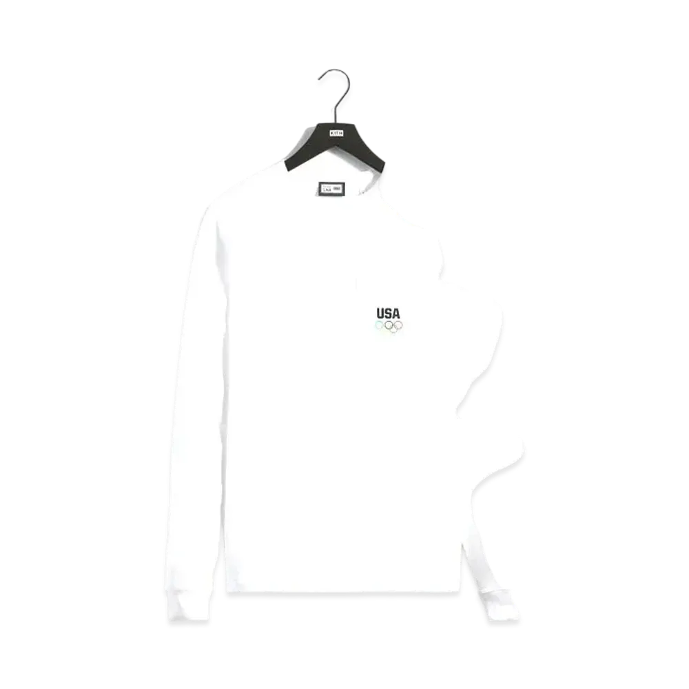 Kith x Team USA L/S Pocket Tee "White"