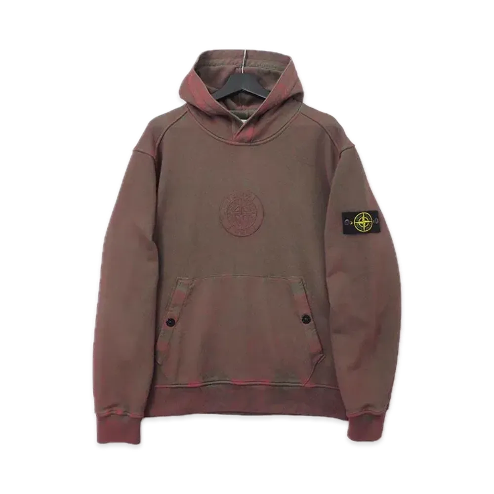 Supreme x Stone Island Hooded Sweatshirt "Red"