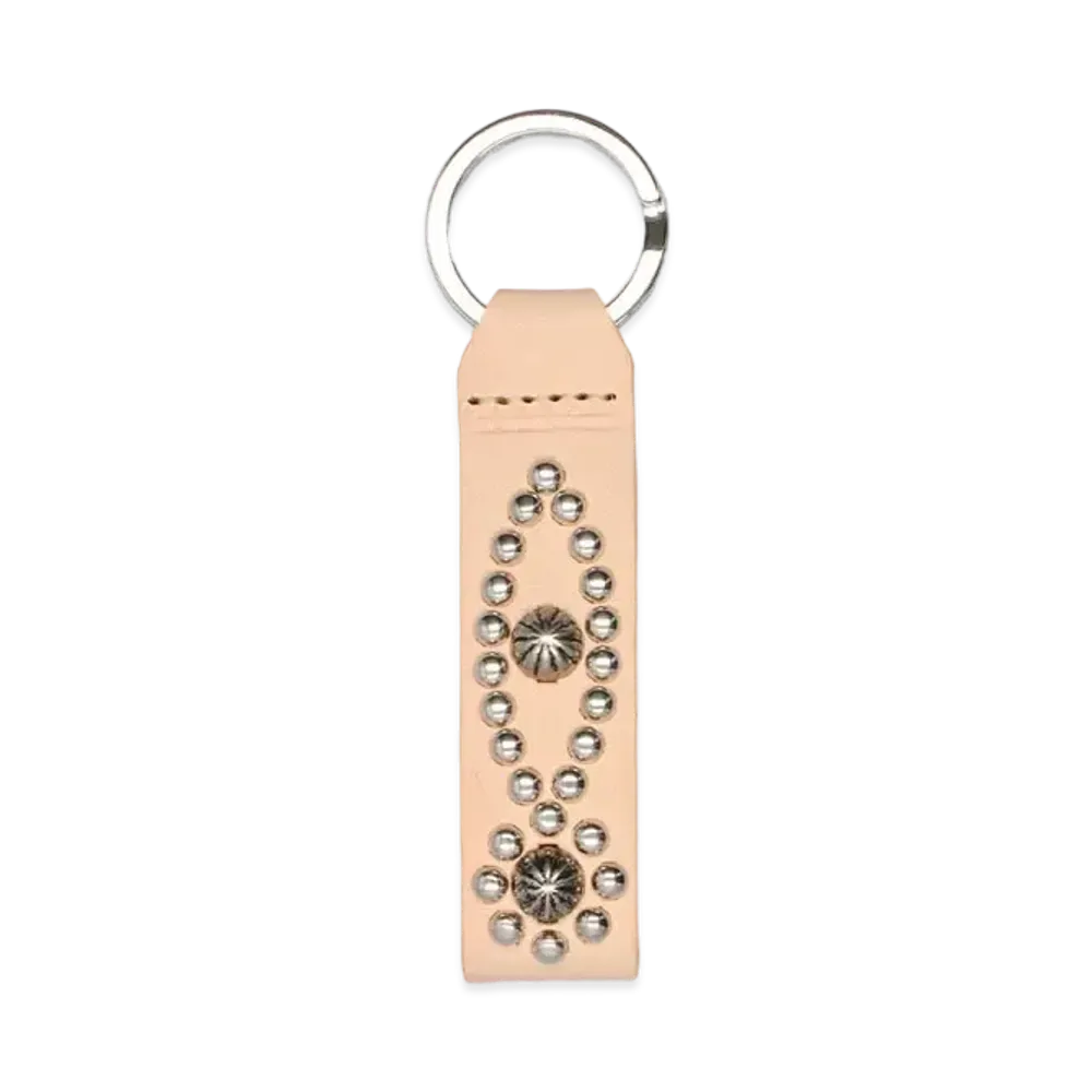 UNION Studded Key Fob "Tan"