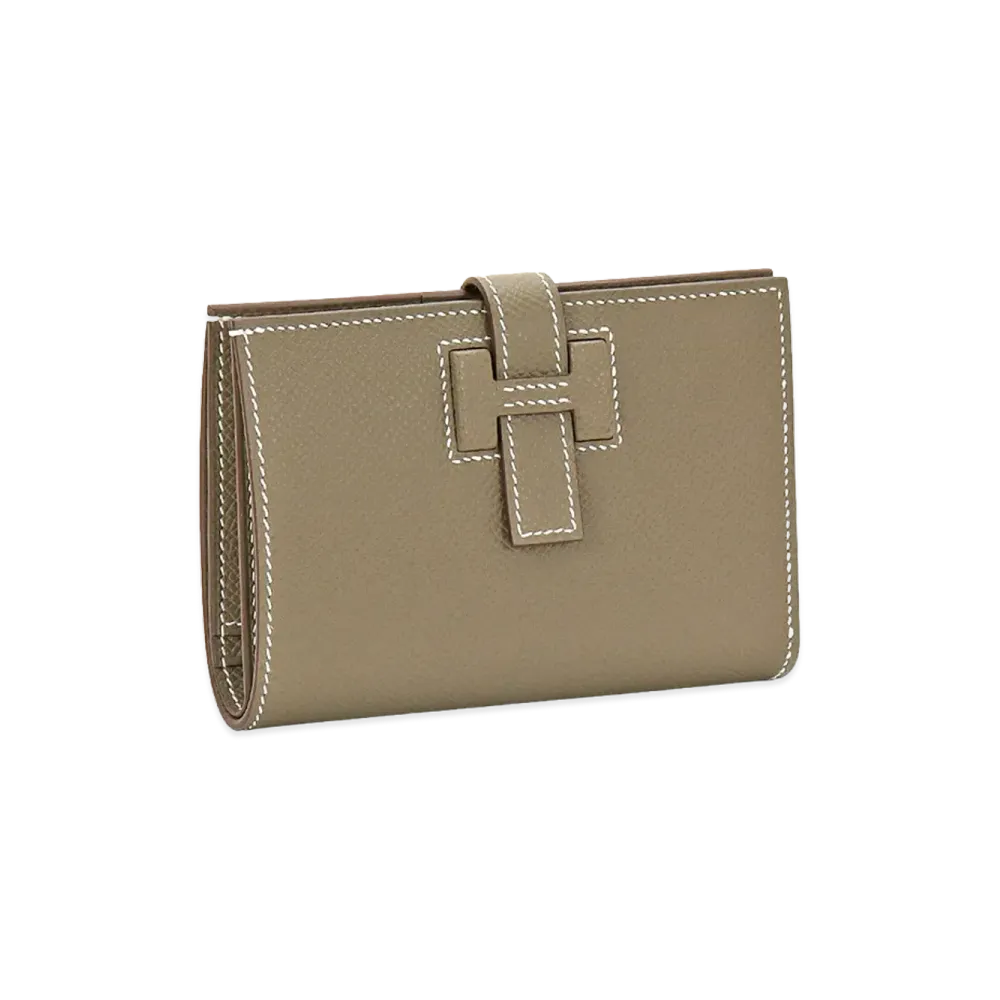 Hermes Passant Compact Veau Madame "Etoupe"