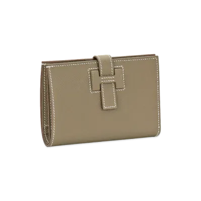 Hermes Passant Compact Veau Madame "Etoupe"