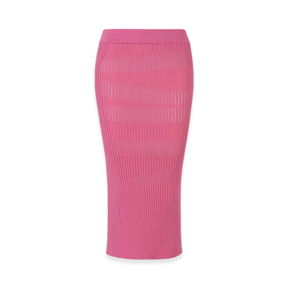 ISSEY MIYAKE Stripe Plating Knit "Pink"