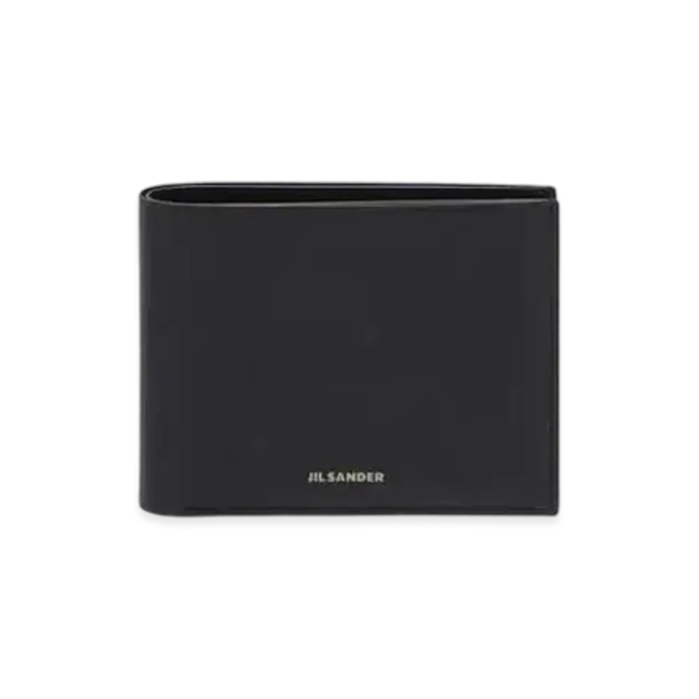 Jil Sander Wallet Leather Pocket With Embossed Logo "Black"