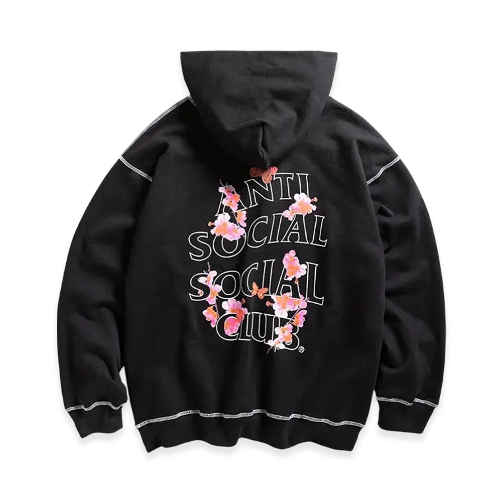 ANTI SOCIAL SOCIAL CLUB Contrast Stitch Hoodie "Black"