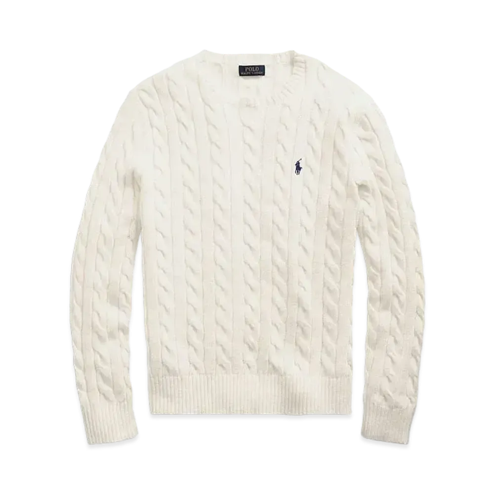 Polo Ralph Lauren Cable-Knit Cotton Sweater "Natural"