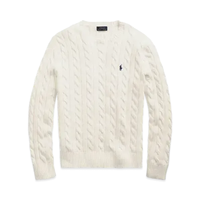 Polo Ralph Lauren Cable-Knit Cotton Sweater "Natural"