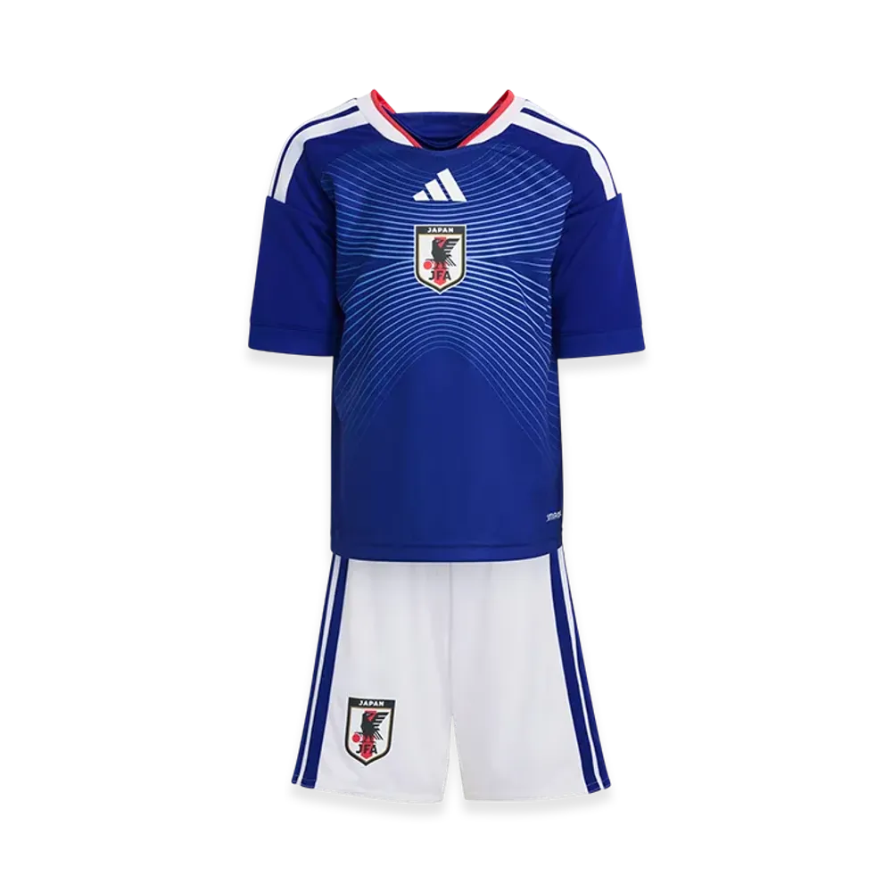adidas Kids Japan 2026 Home Replica Jersey Set "Japan Blue/Ash Blue"