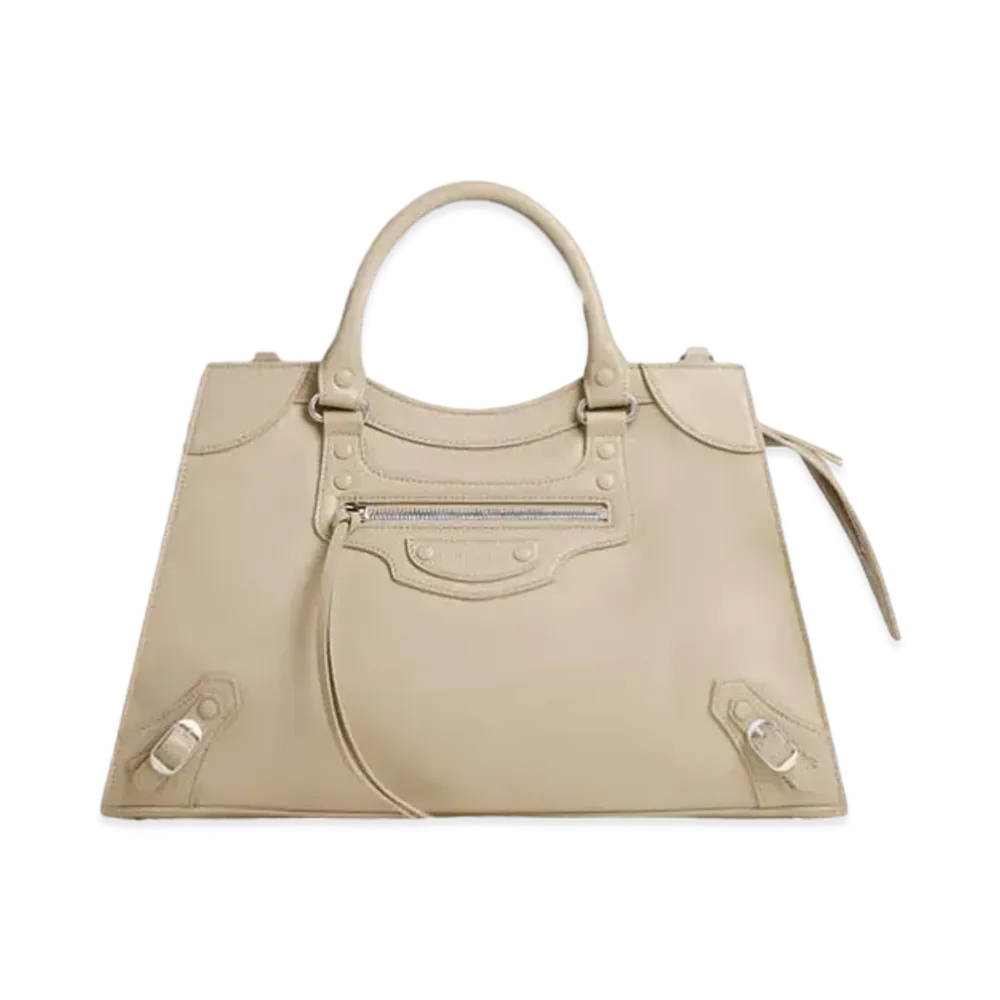 BALENCIAGA Neo Classic Handbag "Beige"