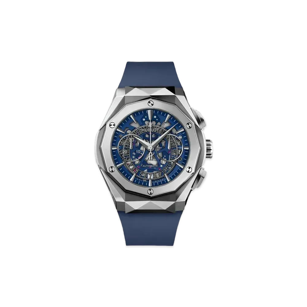 HUBLOT Classic Fusion Aerofusion Chronograph Orlinski Titanium Blue 45mm
