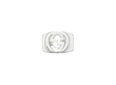 GUCCI Interlocking G Ring In Silver
