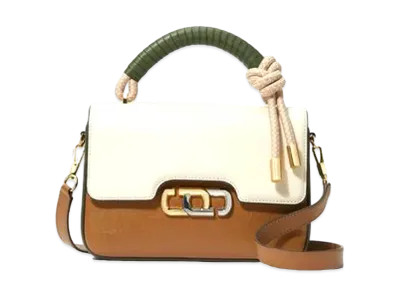 Marc Jacobs The J Link Colorblocked Shoulder Bag "Dark Green Multi"