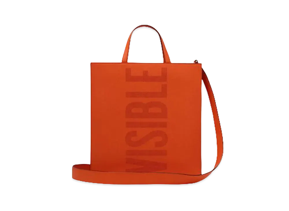 Valextra Boxy Invisible Medium Tote Bag "Orange"
