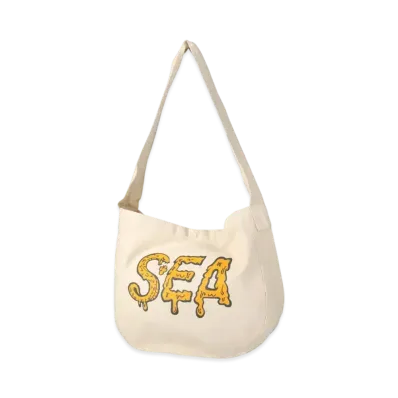 WIND AND SEA Zodiac Snake Canvas Shoulderbag "Natural"
