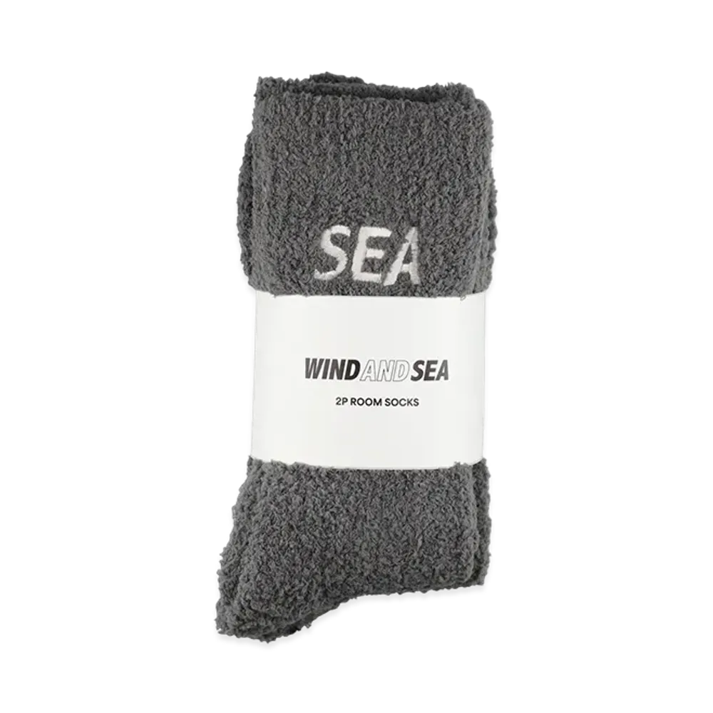 WIND AND SEA 2P SEA Room Socks "Gray"
