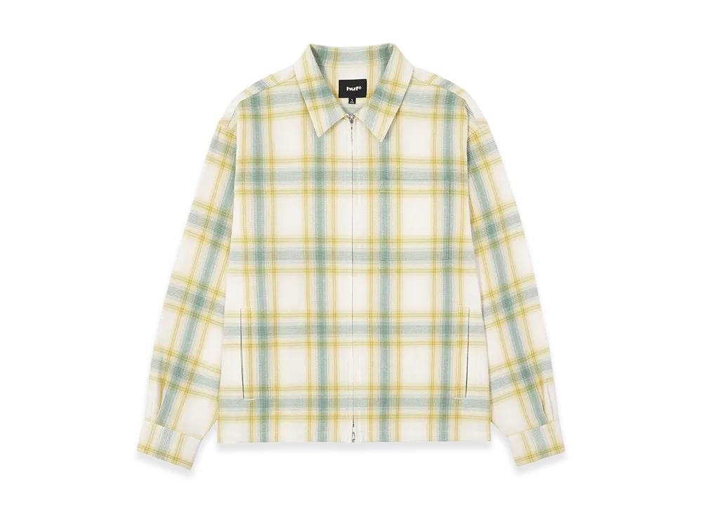 HUF 89 Outline Plaid Zip Shirt "Mist"
