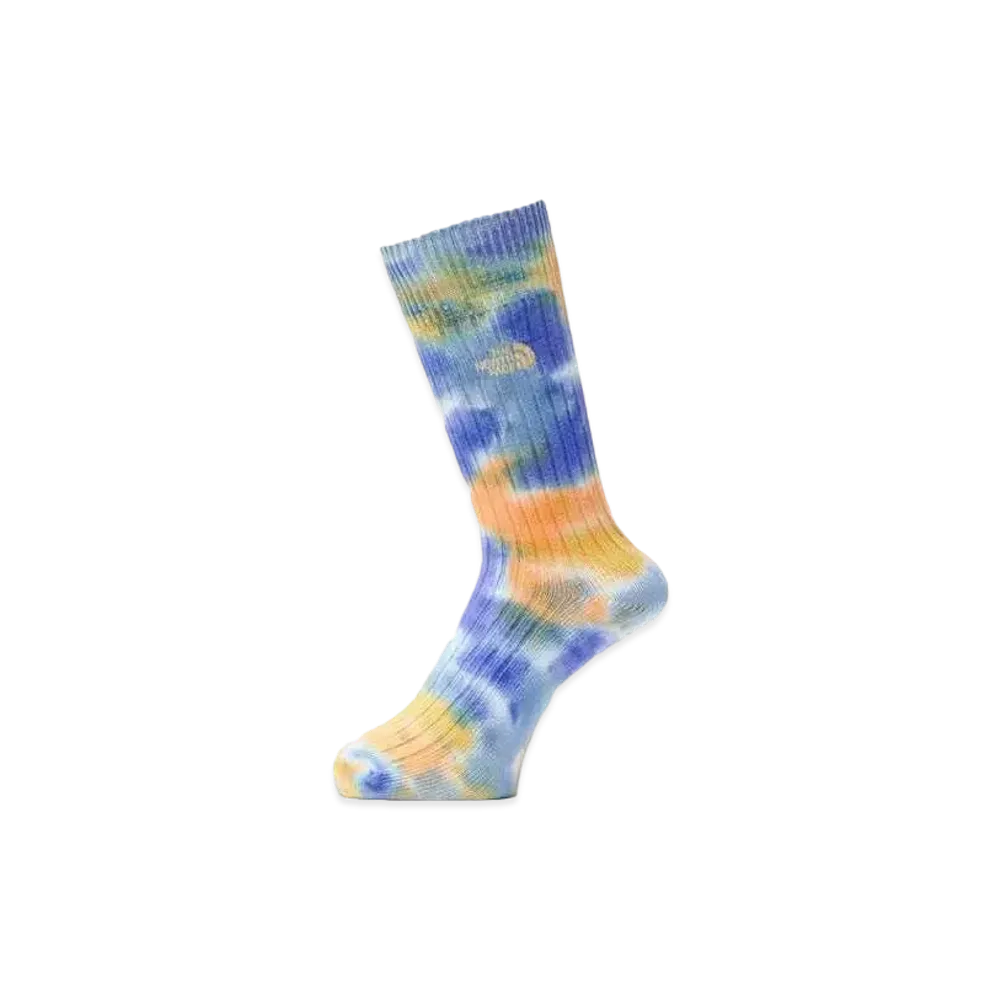 The North Face Heavyweight Tie Dye Crew "Solar BluexYellow Silt"
