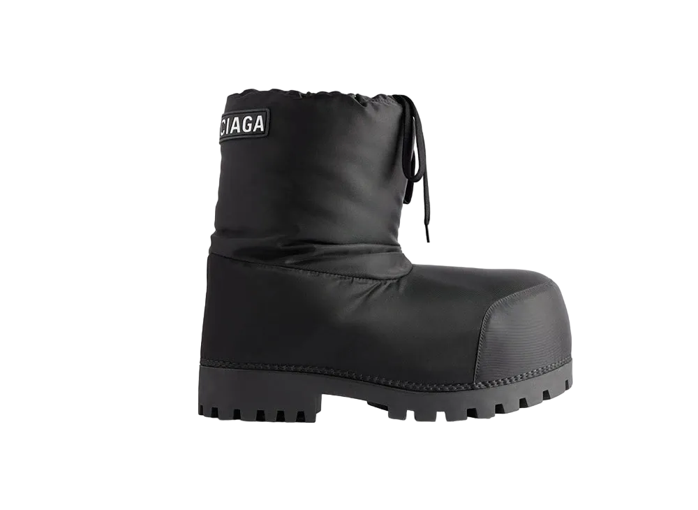 BALENCIAGA MENS Skiwear Alaska Low Boot Nylon "Black"