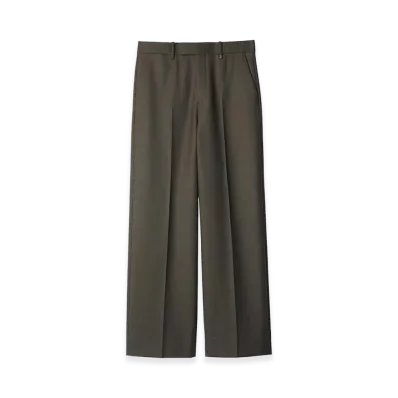 Burberry Wool Tailored Pants "Gray"