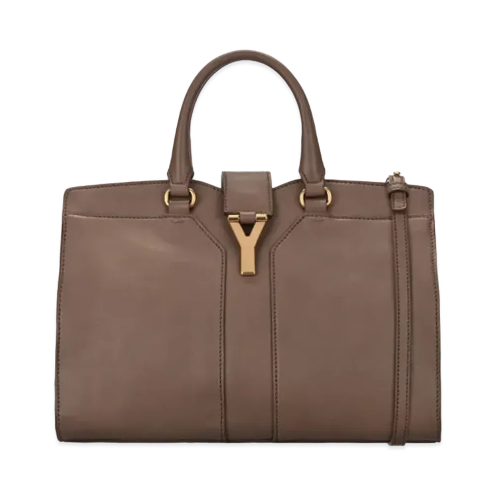Saint Laurent Cabas Chyc Leather 2WAY Bag "Brown"