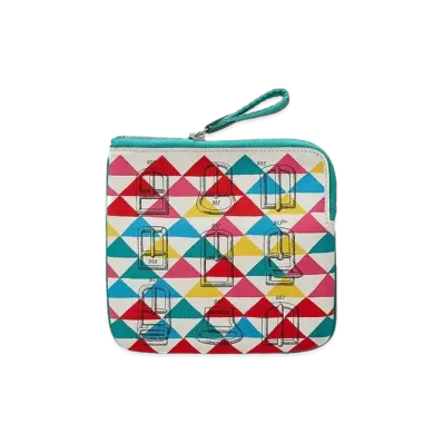 Hermes Carre Pocket Pouch "Multicolor/Jaune De Naples"