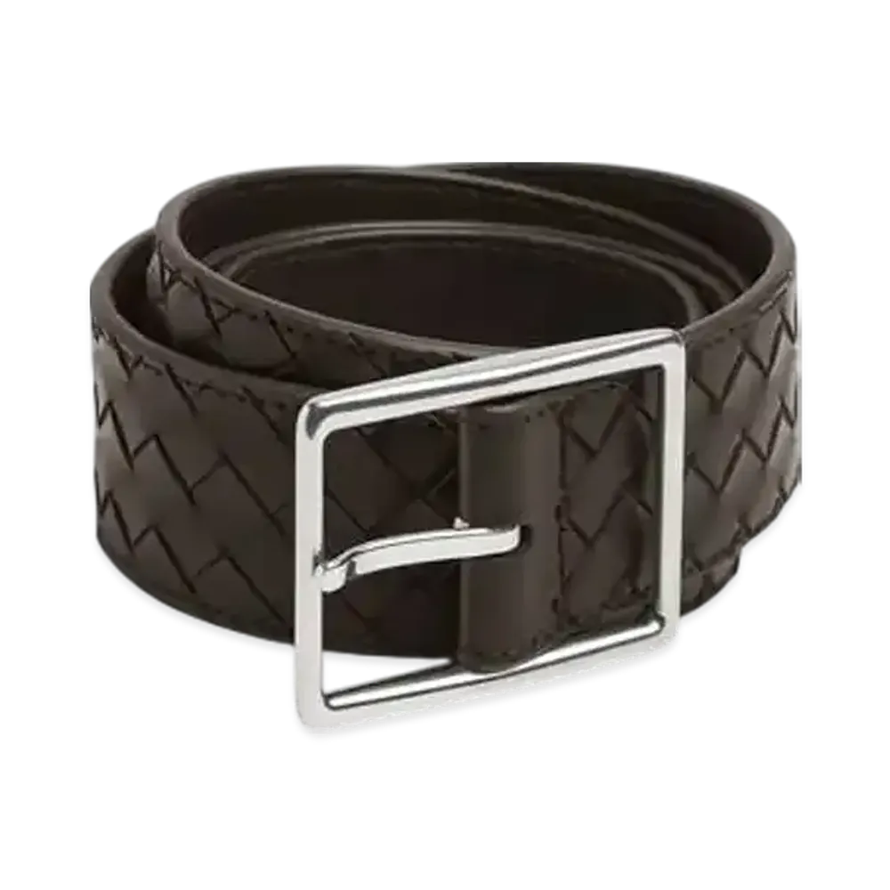 Bottega Veneta Intrecciato Piccolo Belt "Fondente"