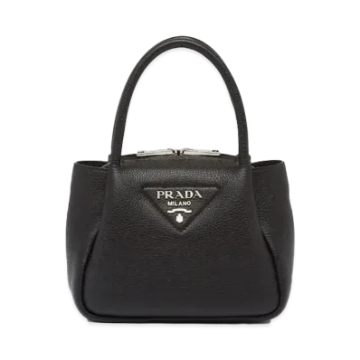 PRADA Leather Mini Handbag "Black"