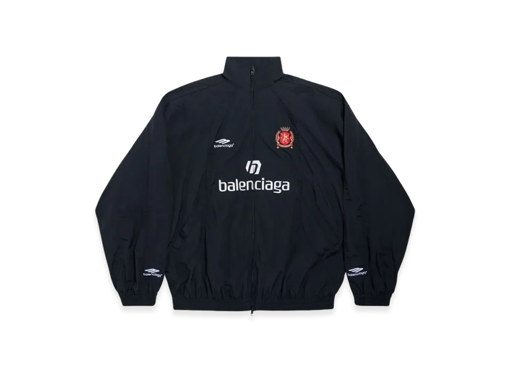 BALENCIAGA Soccer Series Paris Soccer Tracksuit Jacket "Black"