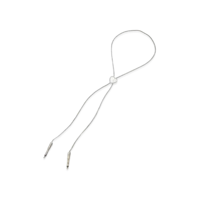 HYSTERIC GLAMOUR Hysteric Woman Loop Tie Necklace "Silver"