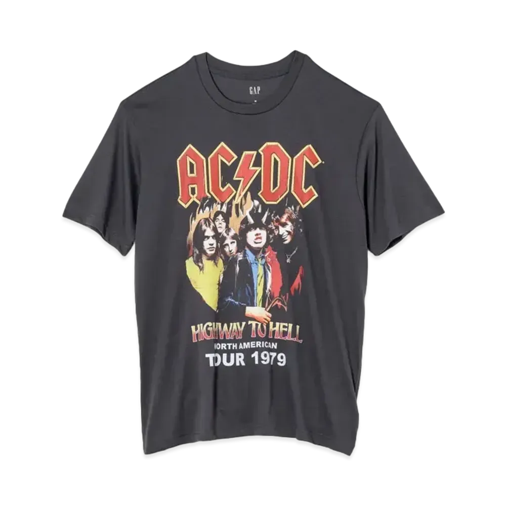 GAP x AC/DC T-shirt "Charcoal"