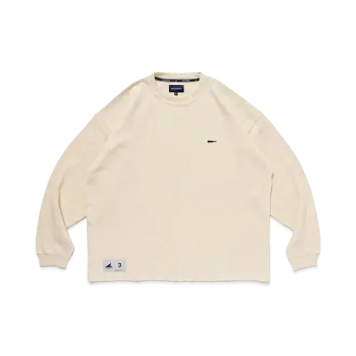 DESCENDANT Gaufre Waffle LS "Off White"