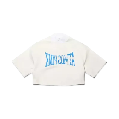 atmos pink Rubber Embossed Tops "White"