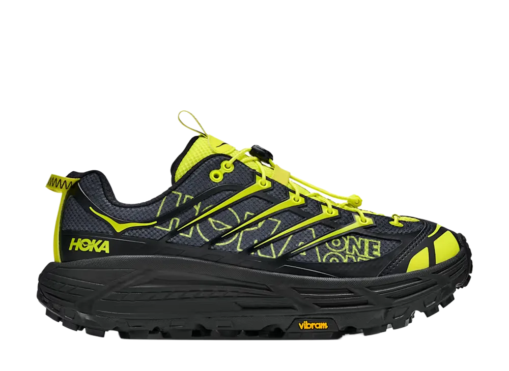 Hoka Mafate Three2 Wordmark  "Black/Hoka Citrus"