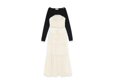 ANDMARY Women's Daria Tiered Set Up "Ivory"