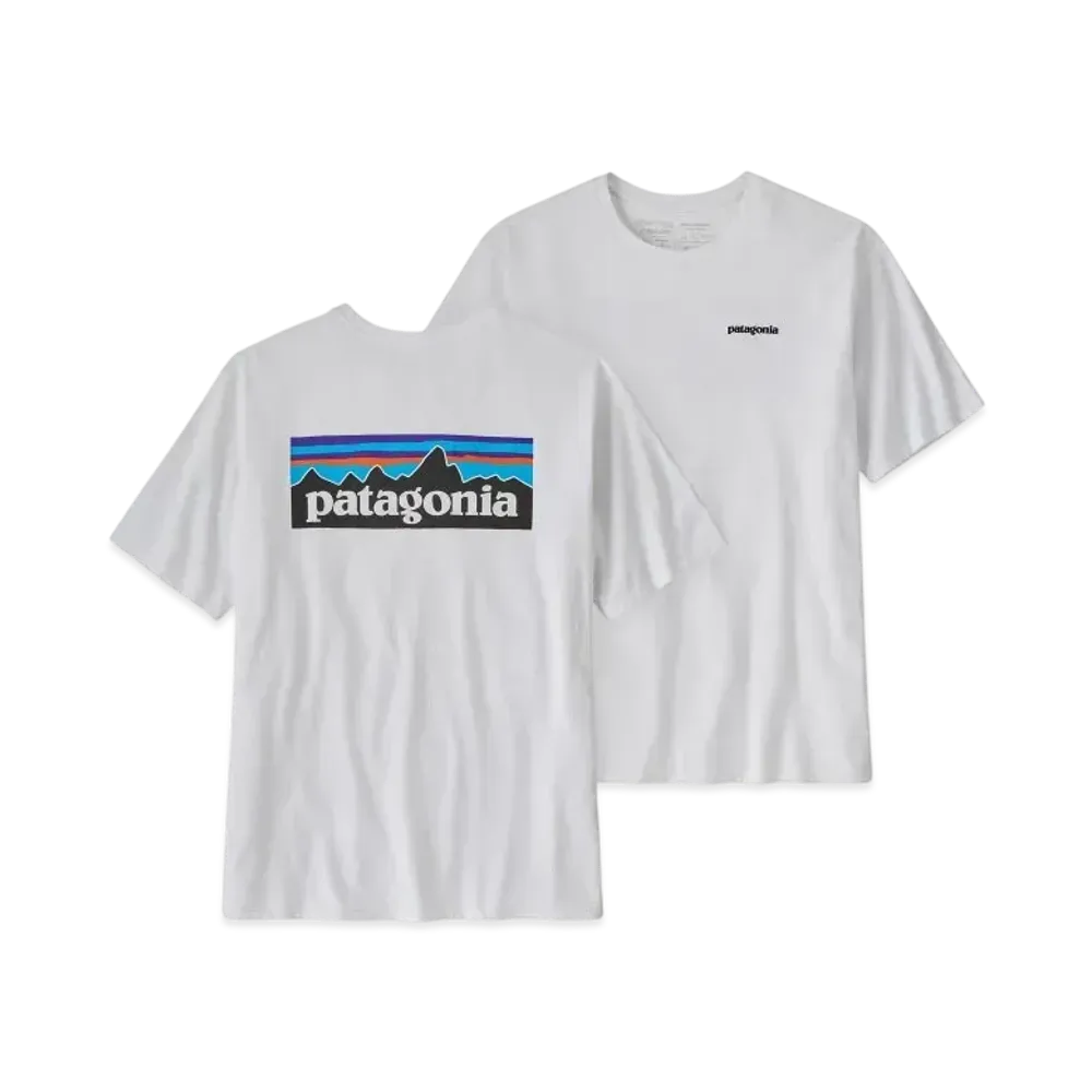 Patagonia Men's P-6 Logo Responsibili Tee "White"