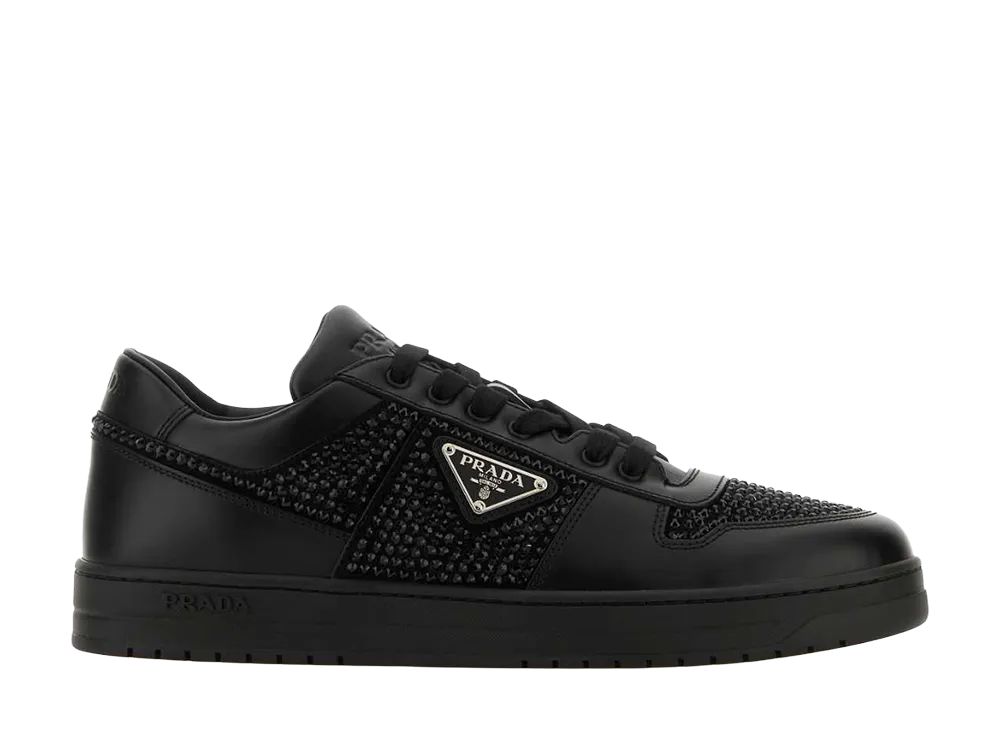 PRADA Leather Sneakers "Black"